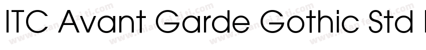 ITC Avant Garde Gothic Std BK字体转换